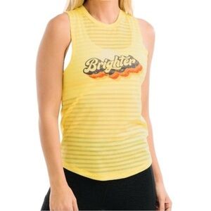 Zyia Active Lemon Nimbus Brighter Tank Quick Dry Muscle Tee Women’s Size XXL